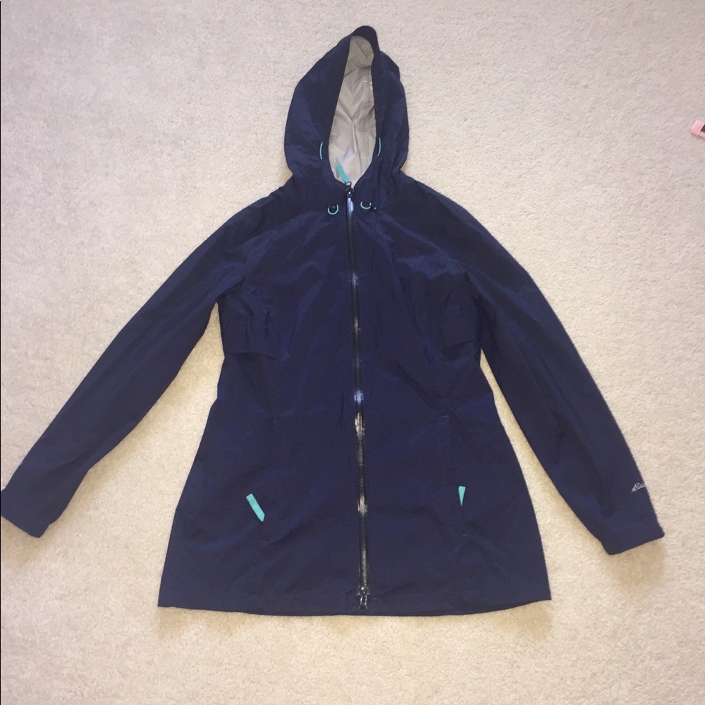 Eddie Bauer Navy Weatherproof Windbreaker